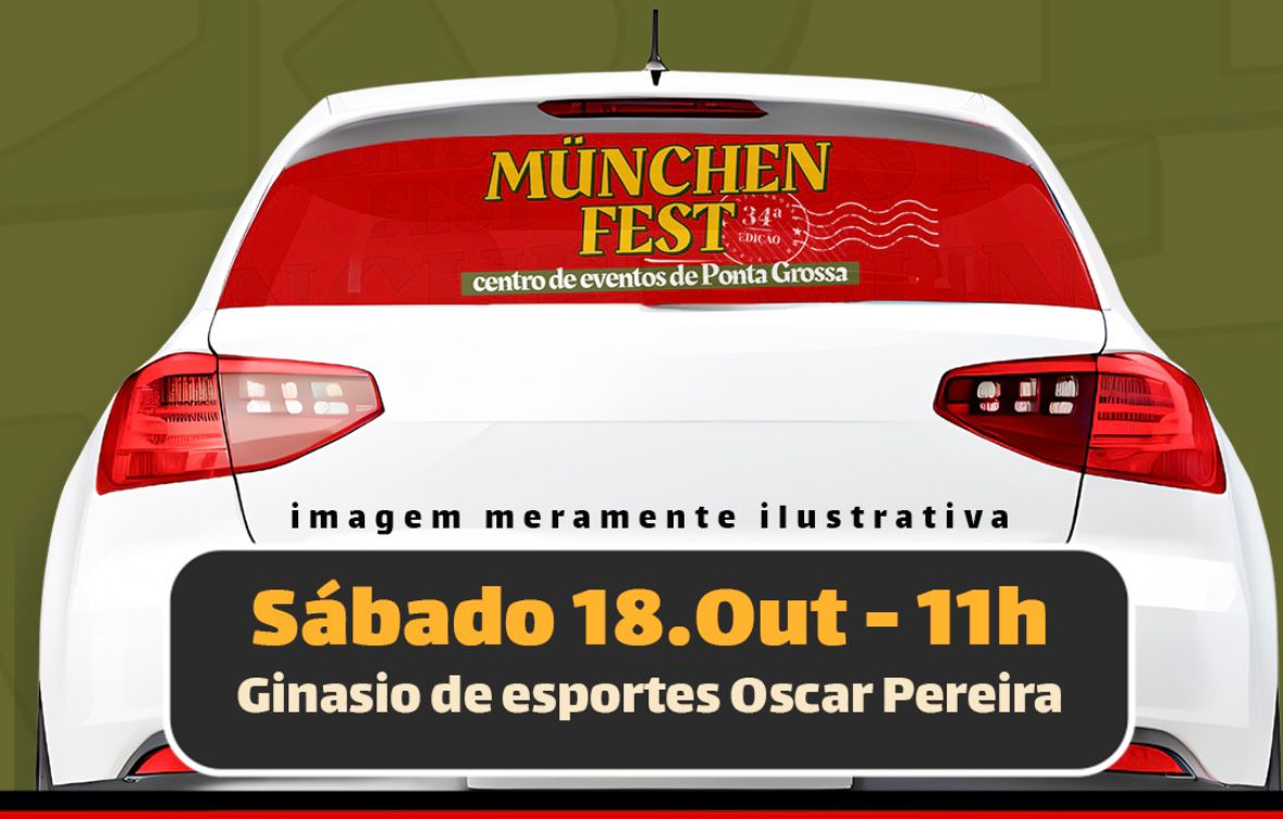 ‘Adesivaço’ vai garantir ingresso para a Münchenfest em Ponta Grossa