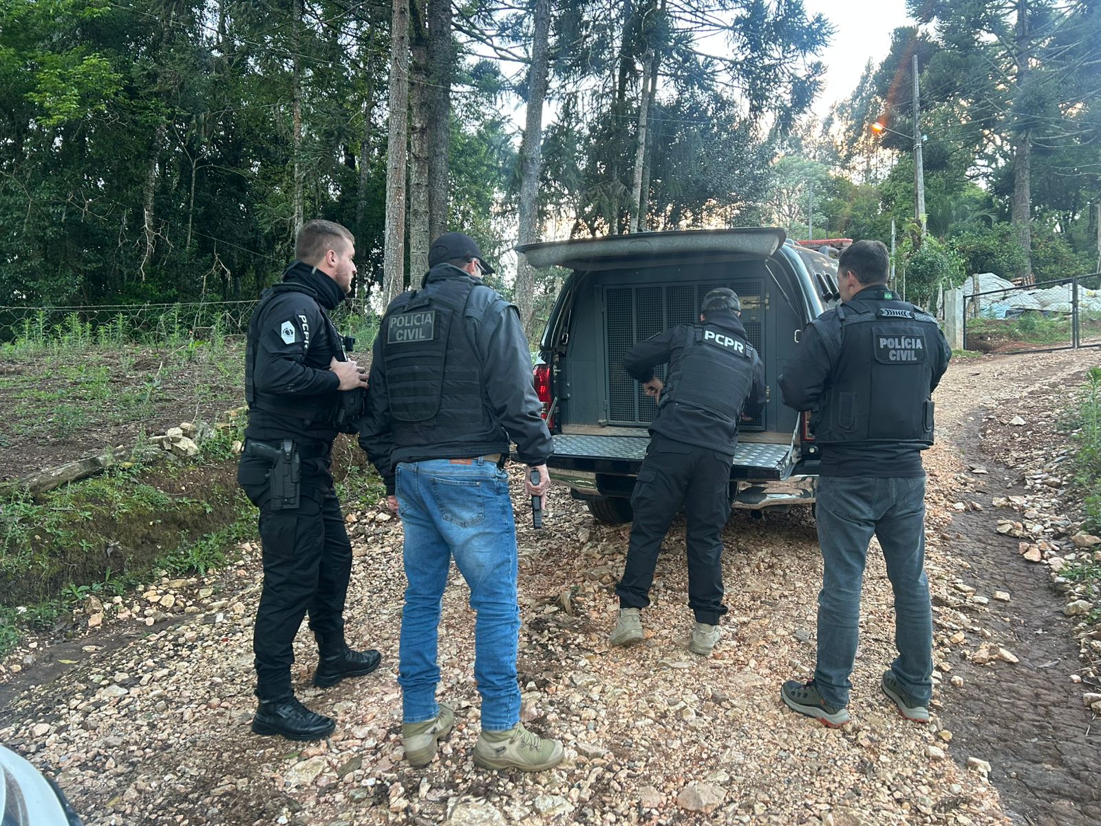 PCPR prende homem investigado por tráfico de drogas e posse ilegal de arma em Castro