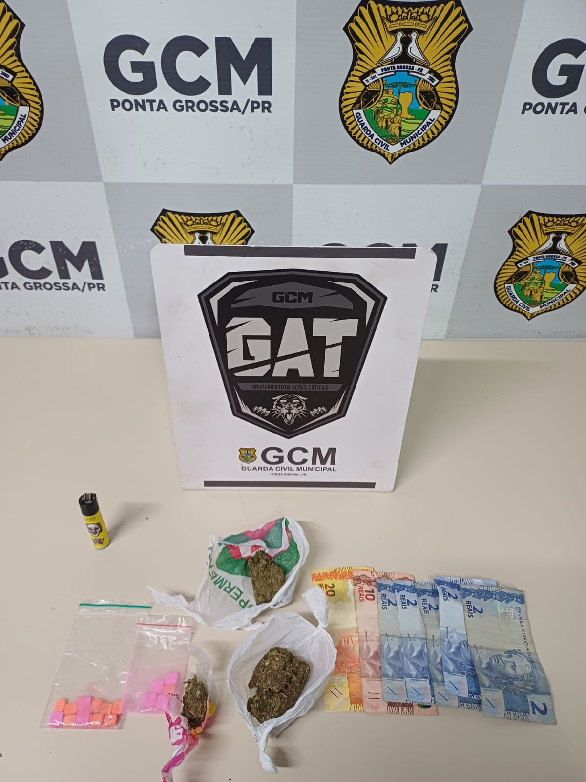 GCM prende homem que portava entorpecentes na região central de PG