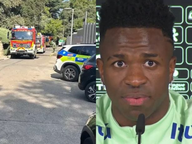 Mansão do jogador Vinícius Jr pega fogo e assusta equipe