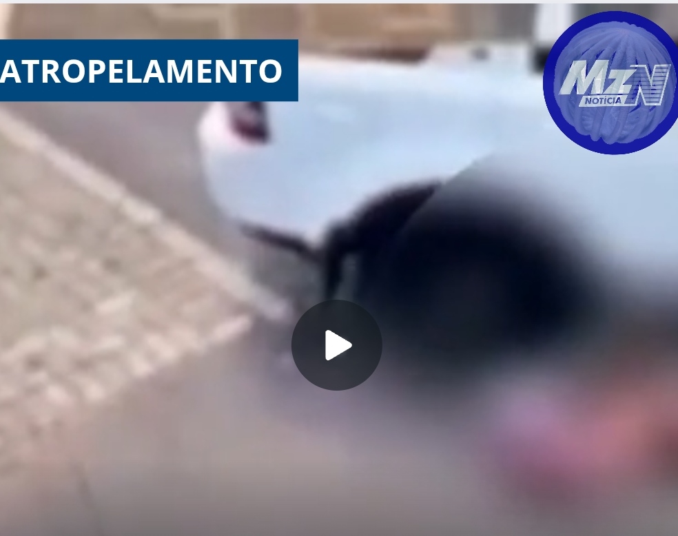 Câmera de segurança flagra idosa sendo atropelada por carro no bairro Uvaranas, em PG
