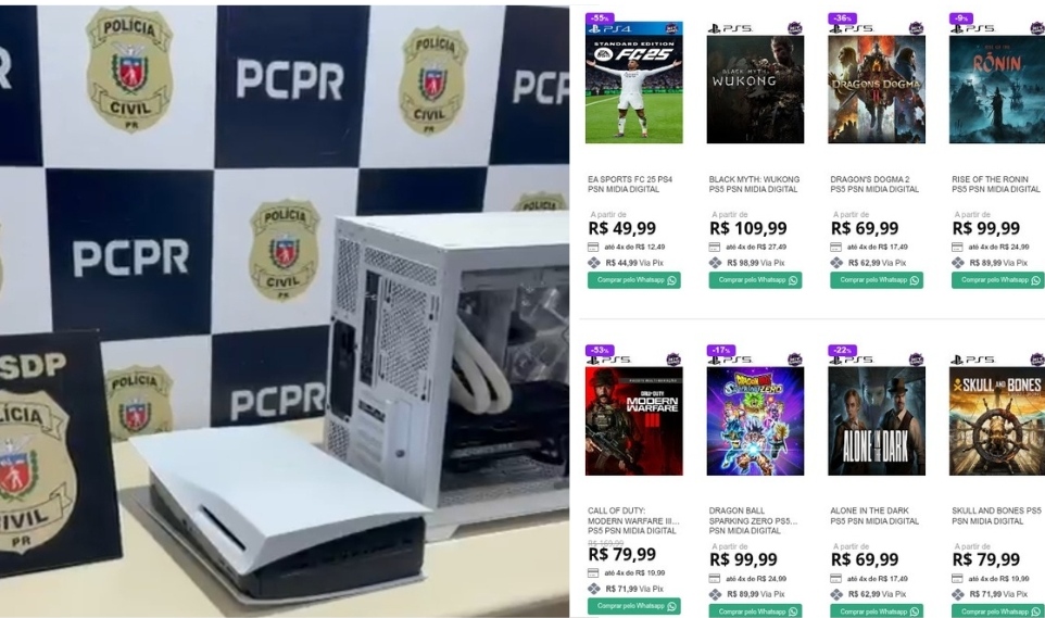 PCPR deflagra ação em Ponta Grossa contra pirataria em apoio de Operação de nível nacional; entenda 