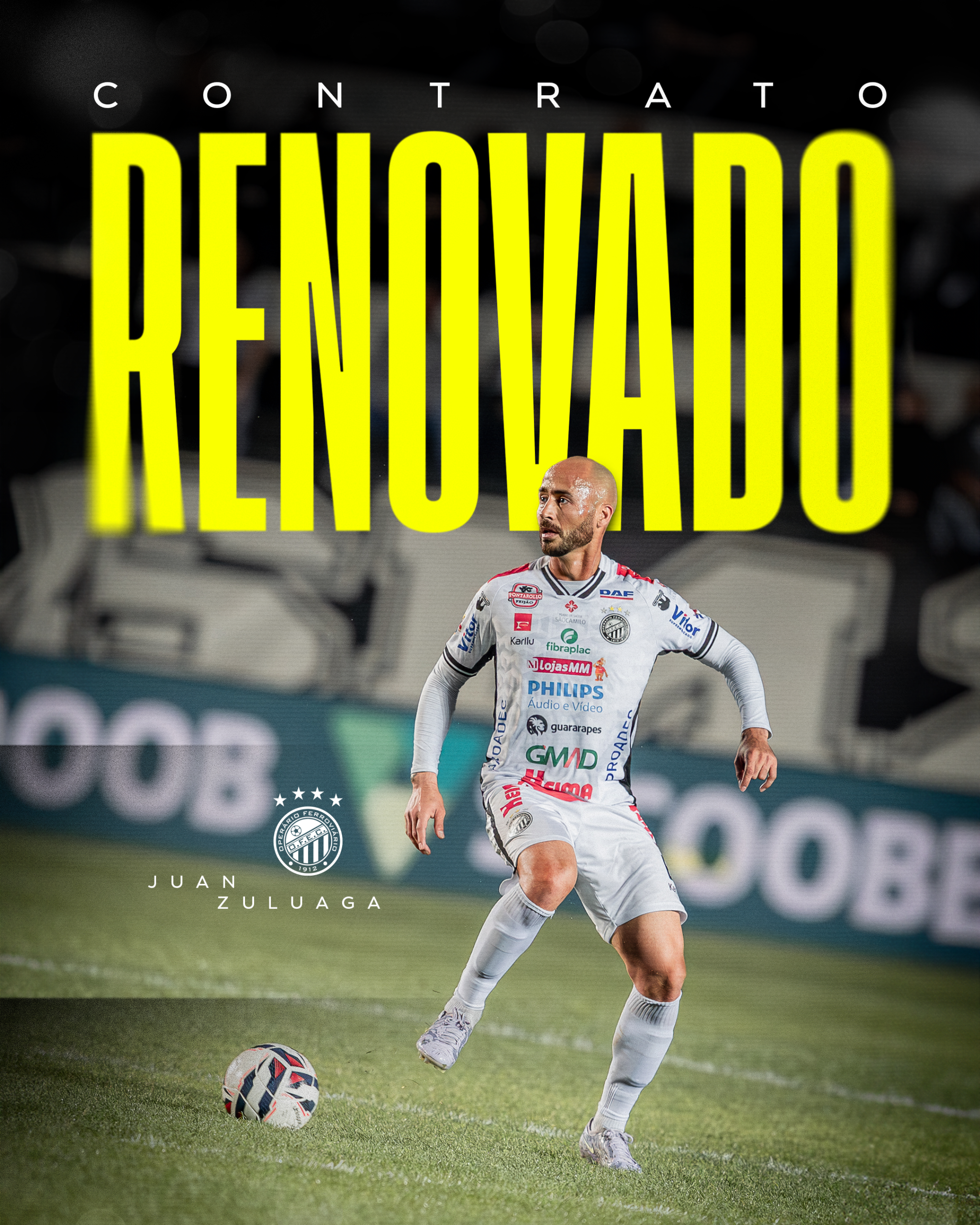 OFEC renova contrato com jogador Zuluaga