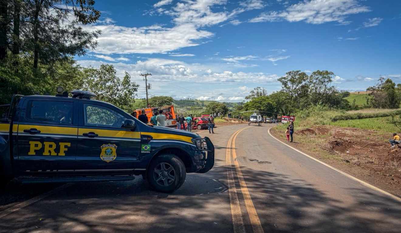 Motorista morre e três pessoas da mesma família ficam feridas em acidente na BR-369