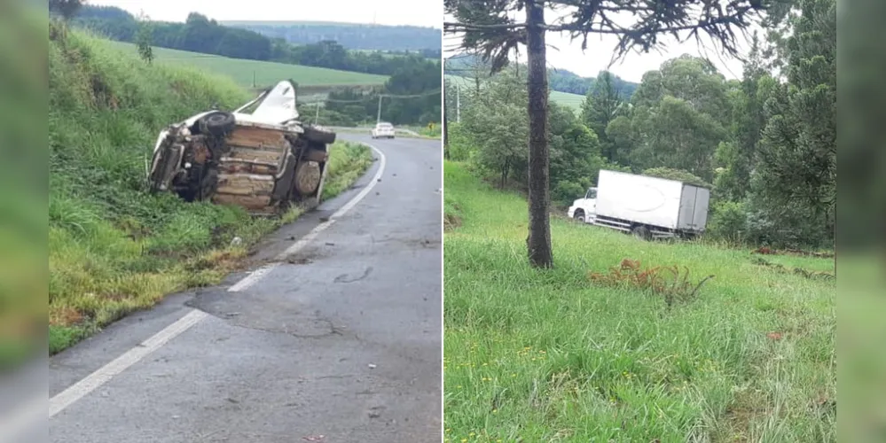 Mulher morre ao ser ejetada de carro e atropelada por caminhão na BR-376