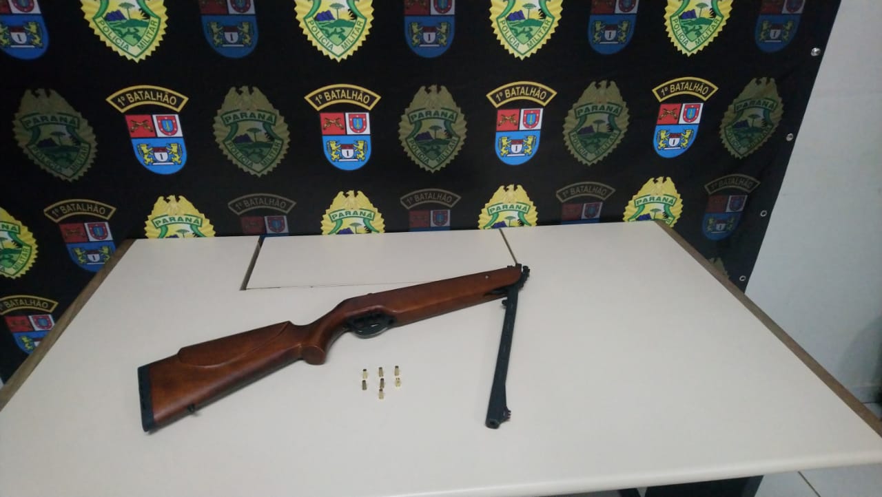 PM atende chamado para disparo de arma de fogo