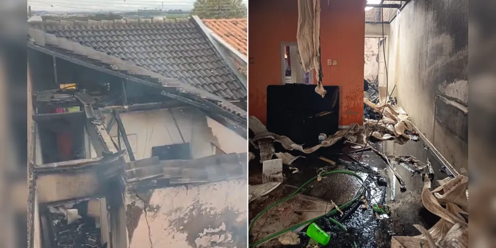 Família de PG pede ajuda para reconstruir casa consumida por incêndio no bairro Cará-Cará, em PG