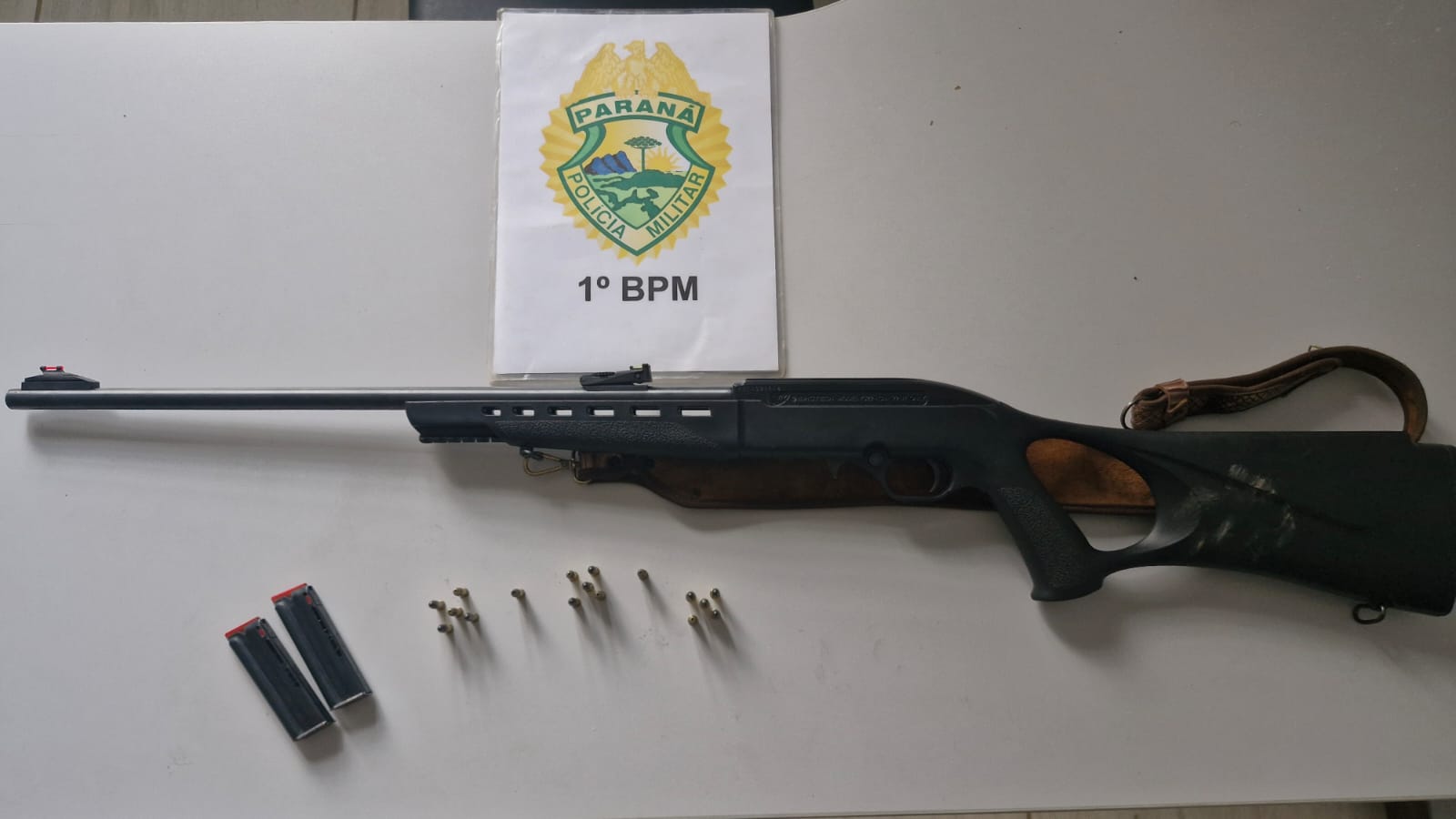 Homem é preso por porte ilegal de arma após abordagem na PR-090, em Castro