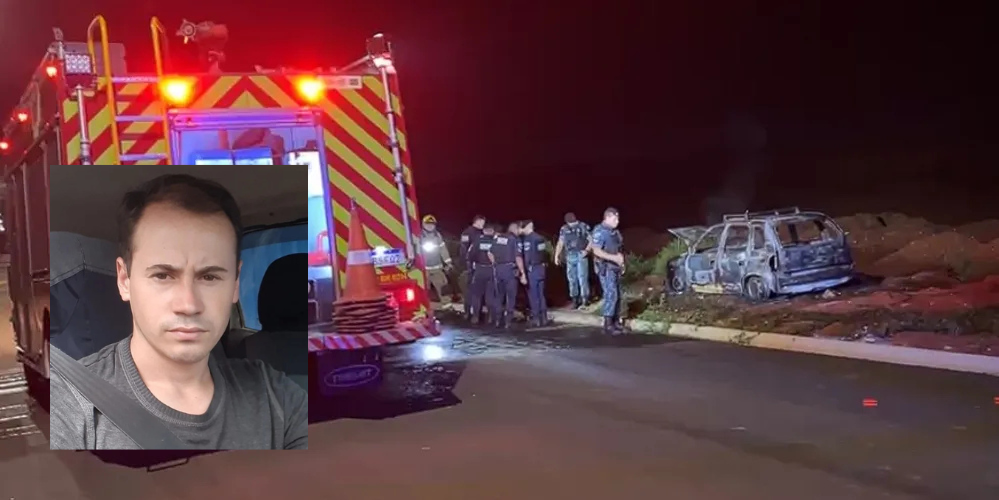 Vídeos | Homem é encontrado carbonizado dentro de carro em Ponta Grossa; suspeito é preso