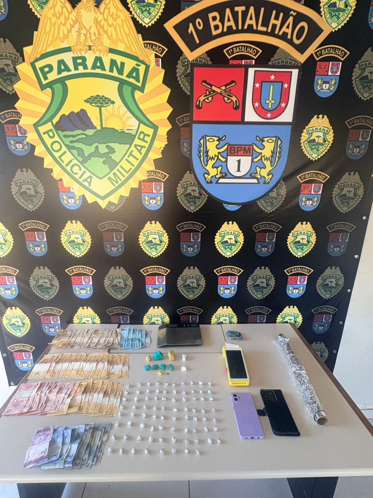 PM realiza apreensão de drogas em PG