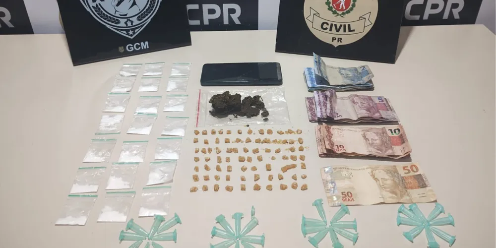 Mulher tenta jogar drogas pela janela, mas acaba presa em Ponta Grossa