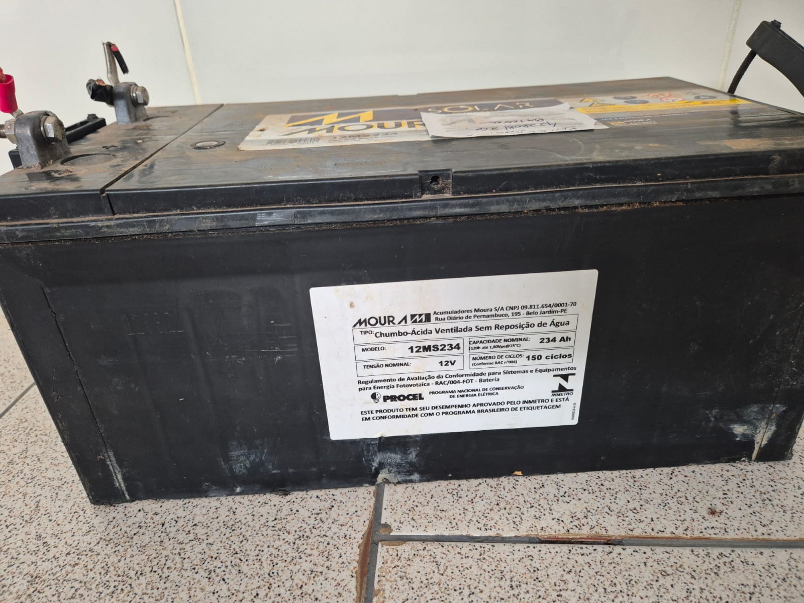 Polícia Civil de Arapoti procura proprietário de bateria estacionária de alto valor, recuperada em via pública