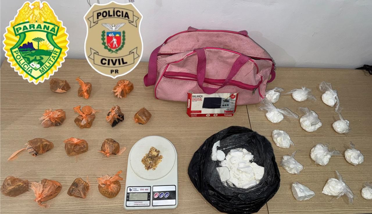 PCPR E PMPR APREENDEM DROGAS E REALIZAM NOVA PRISÃO