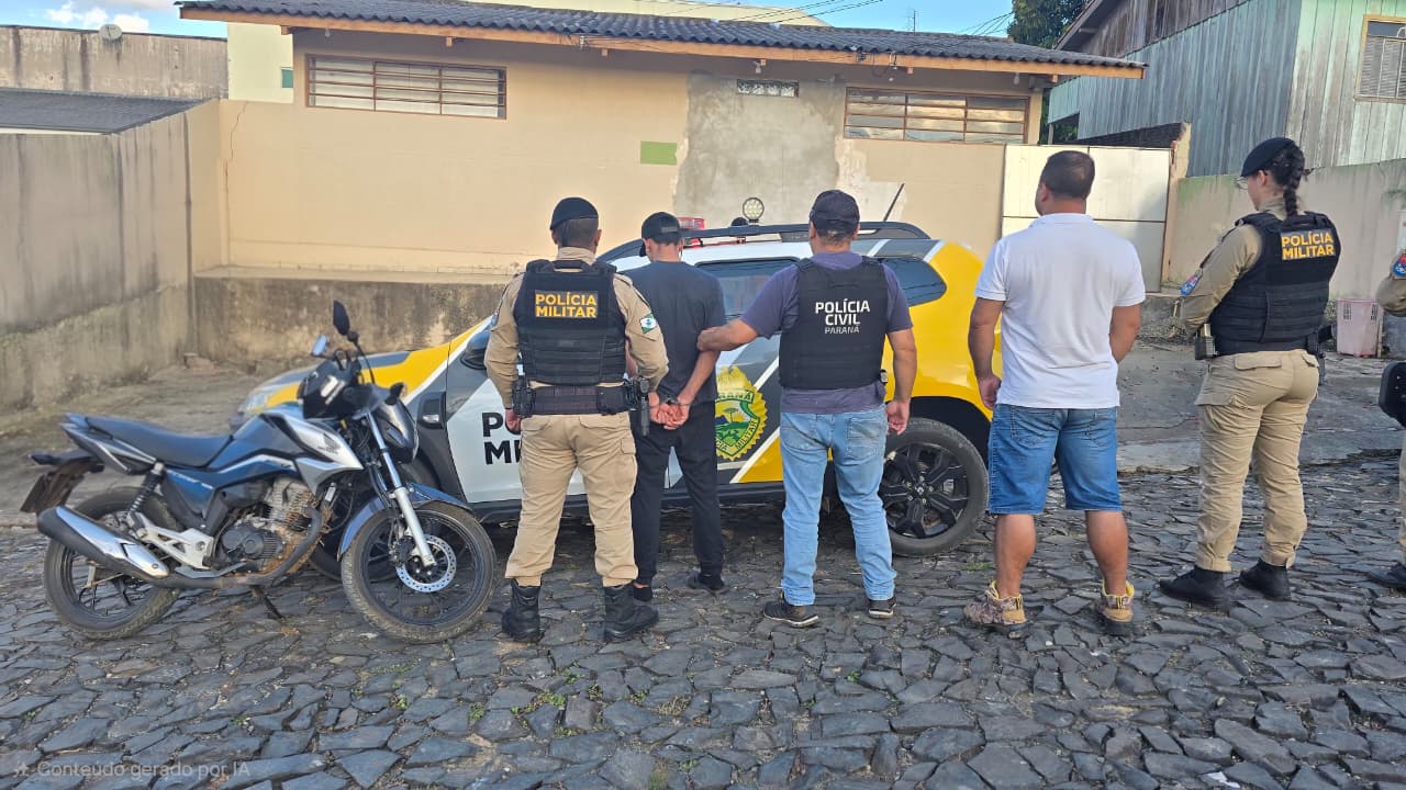PC PR elucida roubo contra idosa e prende três acusados, com apoio da PM PR e GCM de Itararé