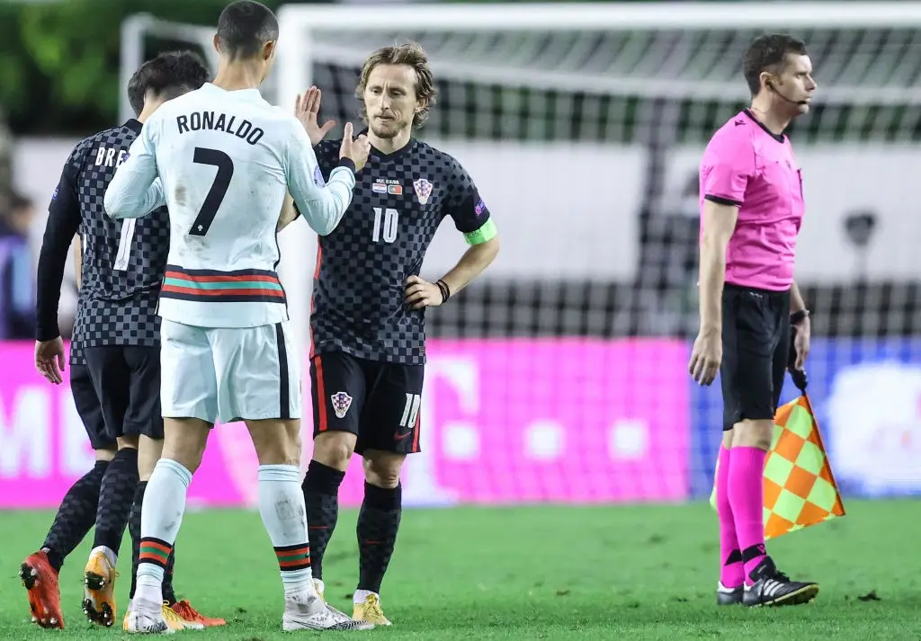 Cristiano Ronaldo e Luka Modrić podem disputar nesta quinta o último jogo de suas carreiras em Copas do Mundo
