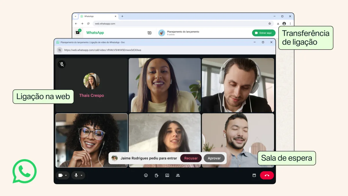 WhatsApp Web passa a permitir chamadas de áudio e vídeo diretamente pelo navegador