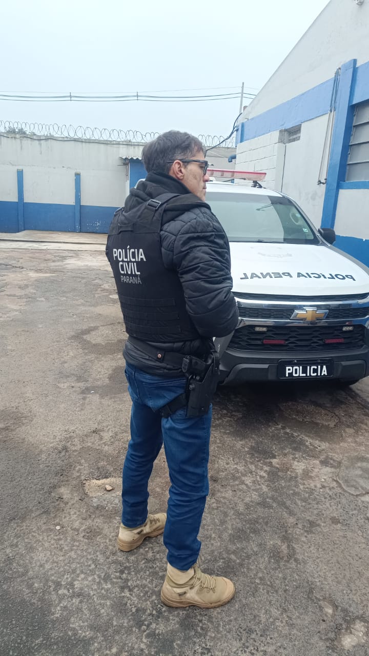 POLÍCIA CIVIL CUMPRE MANDADO DE PRISÃO EM CASTRO COM PENA SUPERIOR A 28 ANOS DE RECLUSÃO PELO CRIME DE ESTUPRO.