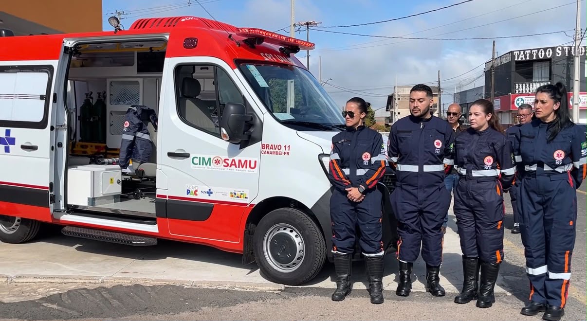 Carambeí implanta Unidade Bravo do SAMU