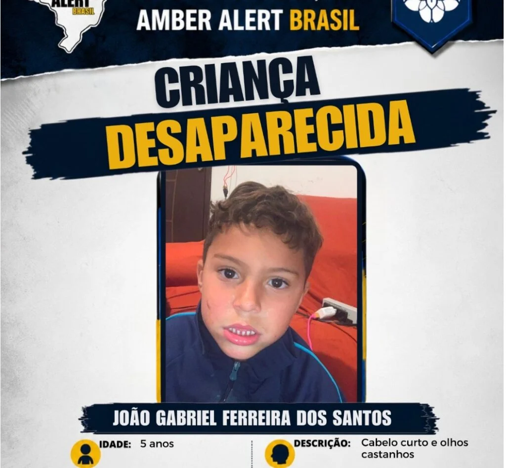 Amber Alert Brasil: entenda como o sistema pode ajudar nas buscas por menino desaparecido na Grande Curitiba