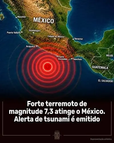 Terremoto de magnitude 7,3 atinge o México e provoca alerta de tsunami em países da América Latina