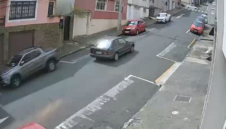 Motorista é identificado após fugir de sequência de acidentes no Centro de Ponta Grossa