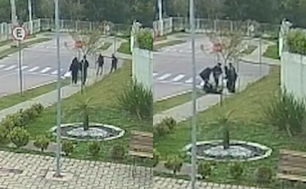 Jovem chuta suspeito durante assalto após perceber que arma era falsa na Grande Curitiba