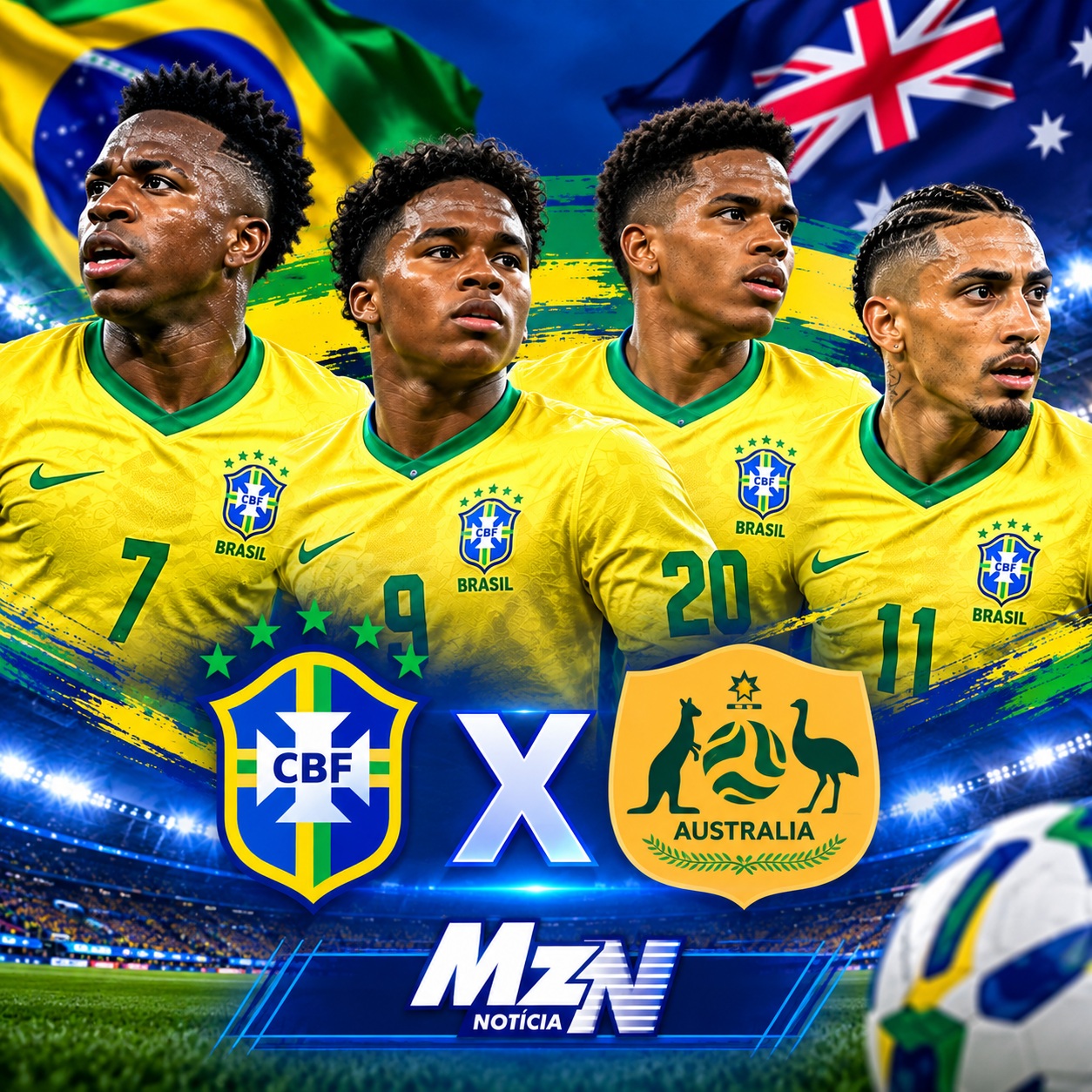 Seleção Brasileira empata com Austrália no último lance após repetir problemas da Copa