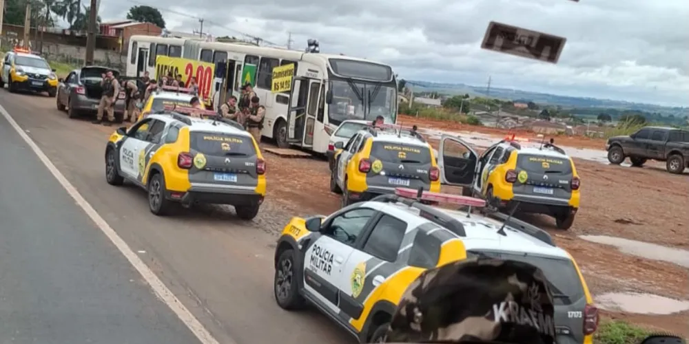 Suposto sequestro de motorista de aplicativo mobiliza PM em Ponta Grossa