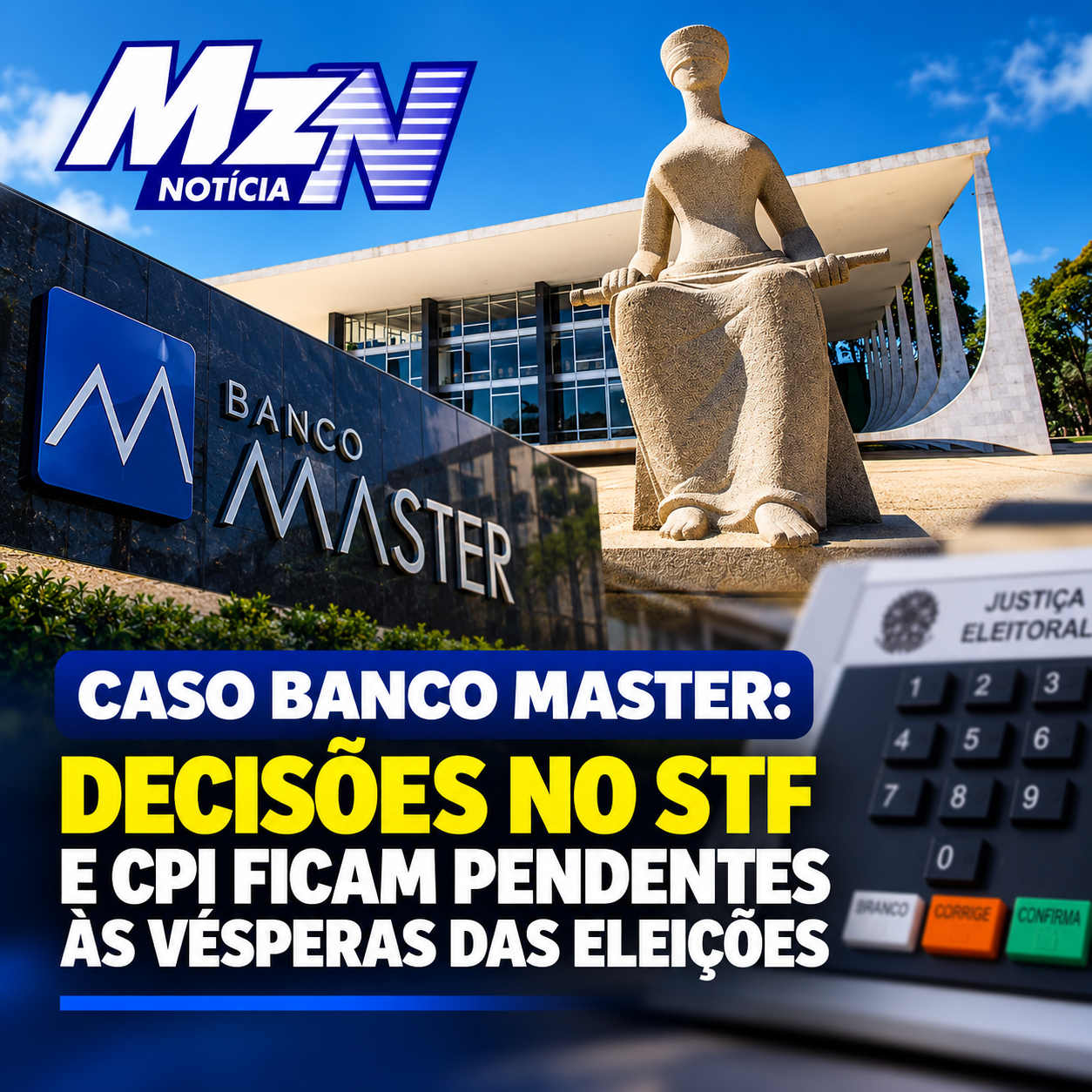 Caso Banco Master: decisões no STF e CPI ficam pendentes às vésperas das eleições