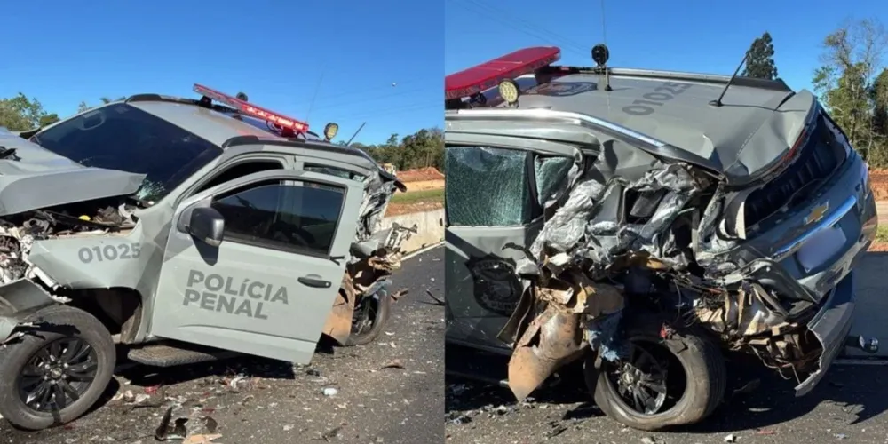 Acidente entre seis veículos interdita totalmente a BR-277 em Irati