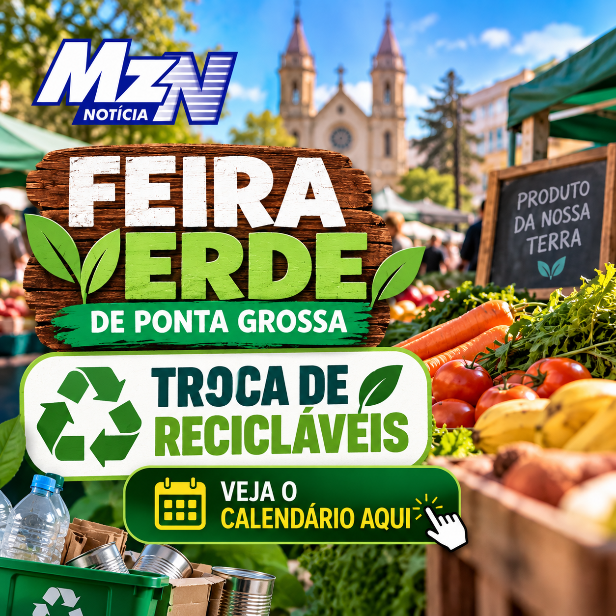Feira Verde passa por 14 bairros de Ponta Grossa nesta terça-feira (29)
