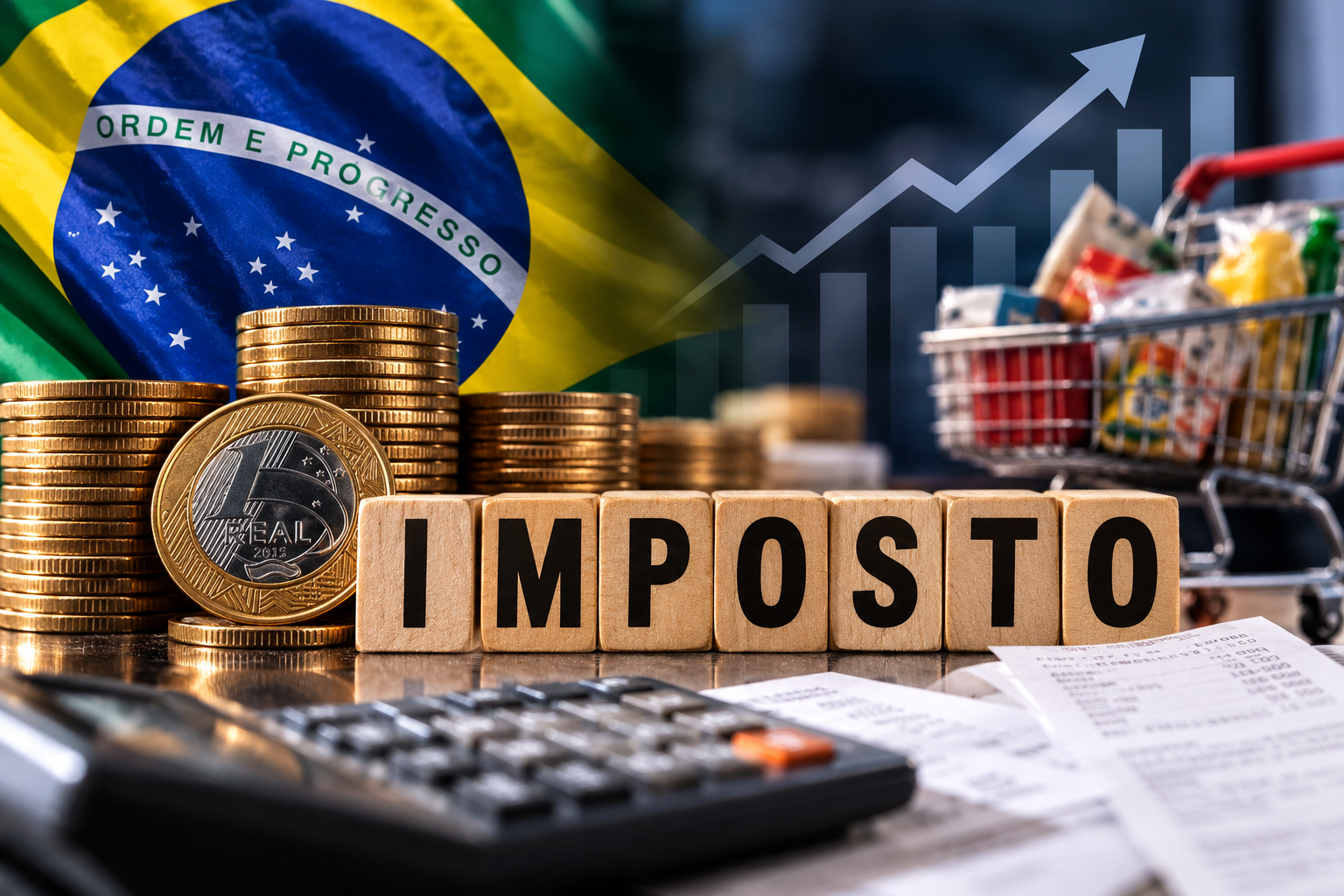 Brasil pode ter o maior imposto sobre consumo do mundo em 2027, com alíquota próxima de 30%