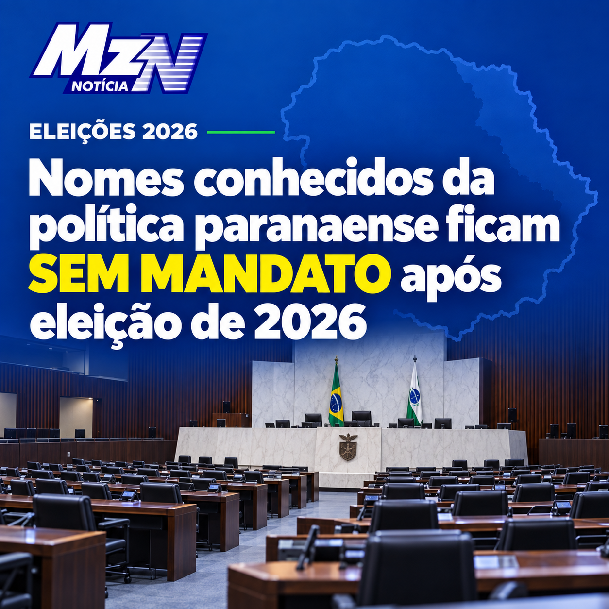 Nomes conhecidos da política paranaense ficam sem mandato após eleição de 2026