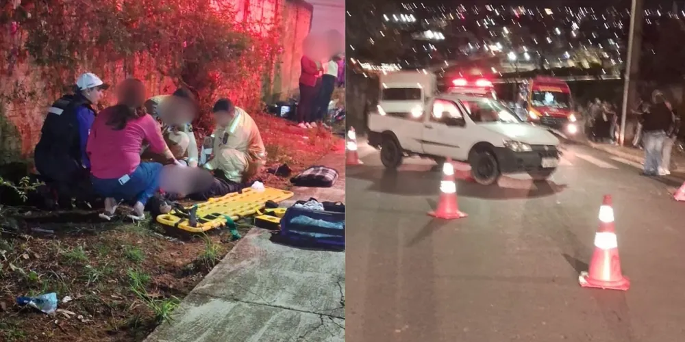 Motociclista sofre fraturas após ser atingido por motorista embriagado em Ponta Grossa