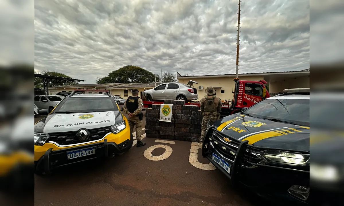 PR: motorista é preso com quase 700 kg de maconha após perseguição de 15 km e fuga pela contramão