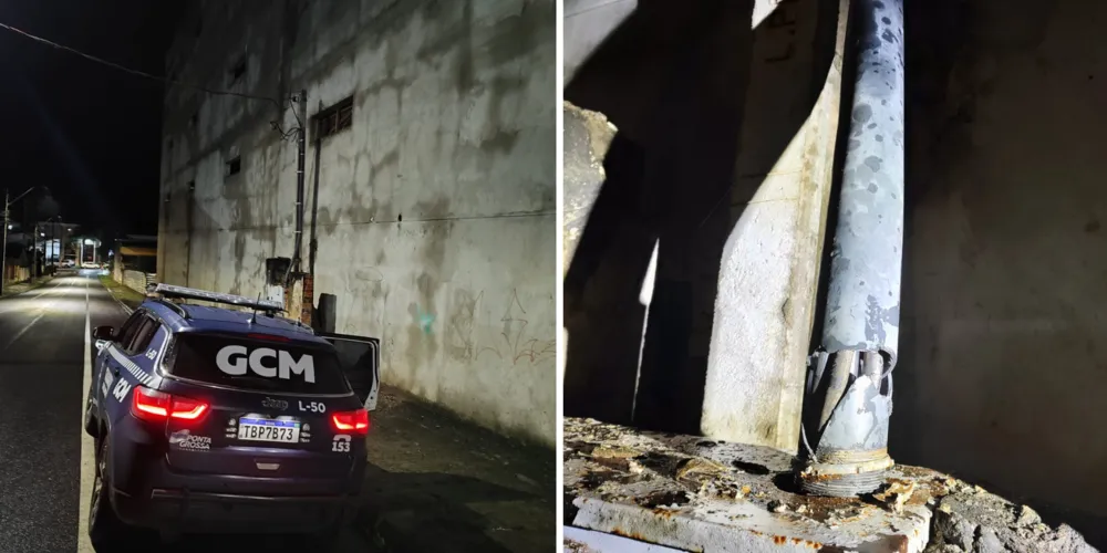 Ponta Grossa: homem tenta fugir da Guarda Municipal após ser flagrado em obra com cabos de alta tensão cortados