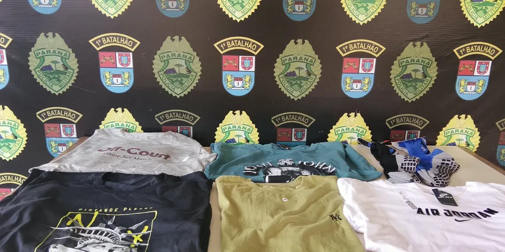 Ponta Grossa: homem esconde roupas furtadas dentro da calça, mas é descoberto e preso pela Polícia Militar