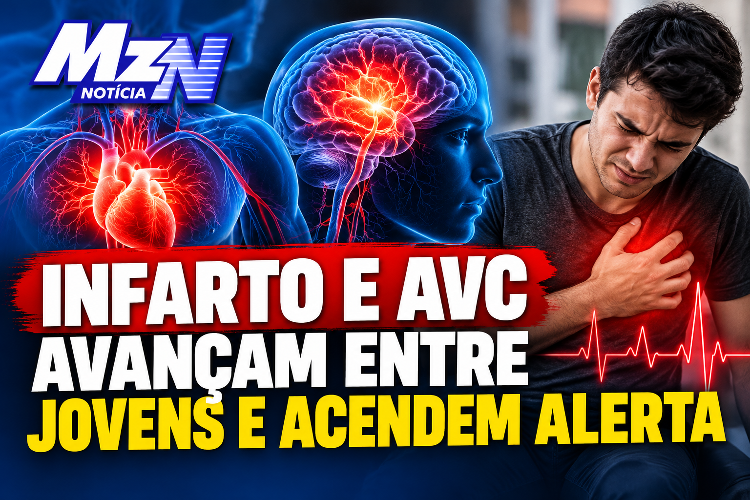 Infarto e AVC atingem cada vez mais jovens no Brasil; mais de 234 mil atendimentos acendem alerta