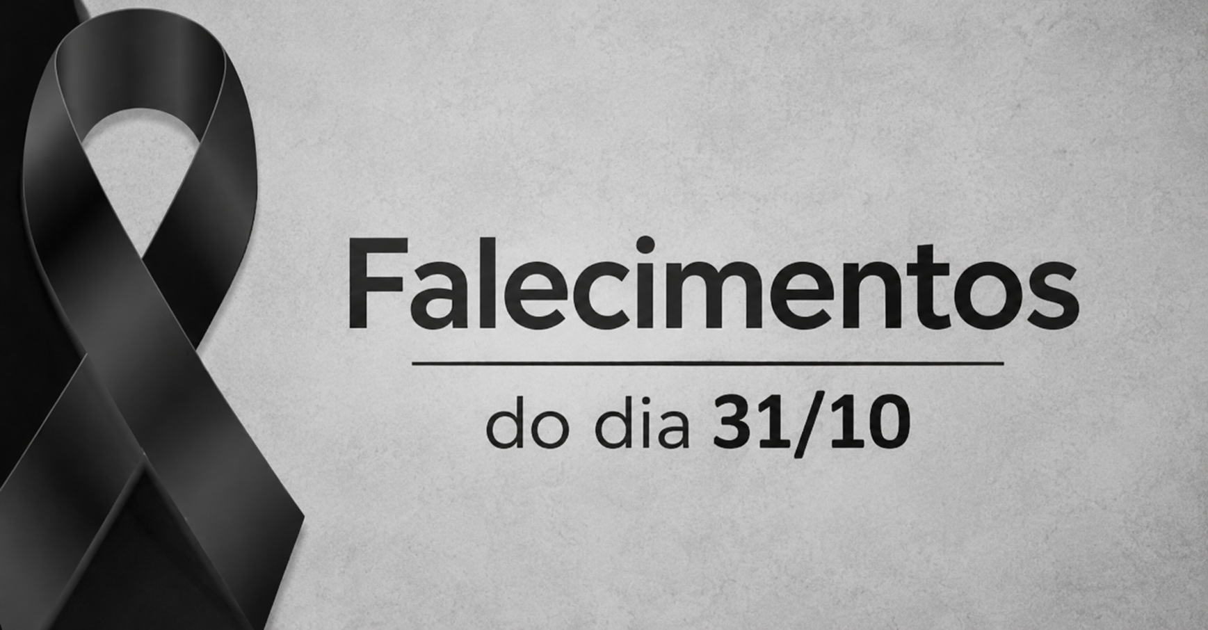 Obituário de Ponta Grossa e região: confira os falecimentos e sepultamentos deste sábado (31)