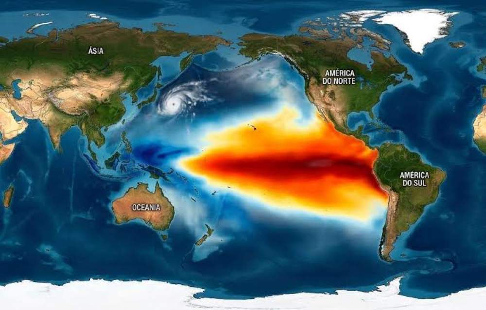 El Niño deve ganhar força e pode mudar padrão de chuvas no Sul até fevereiro de 2027