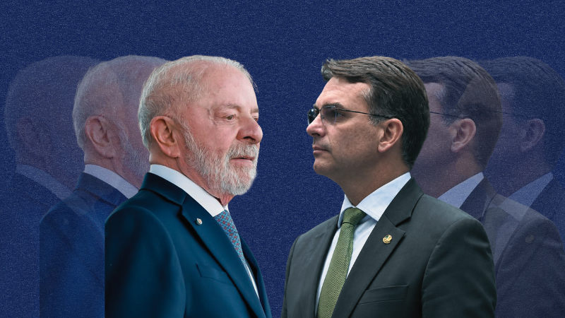 Pesquisa BTG/Nexus mostra Flávio com 50,3% e Lula com 49,7% dos votos válidos
