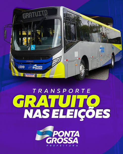 Ponta Grossa terá ônibus de graça no domingo de eleição; veja o horário da gratuidade