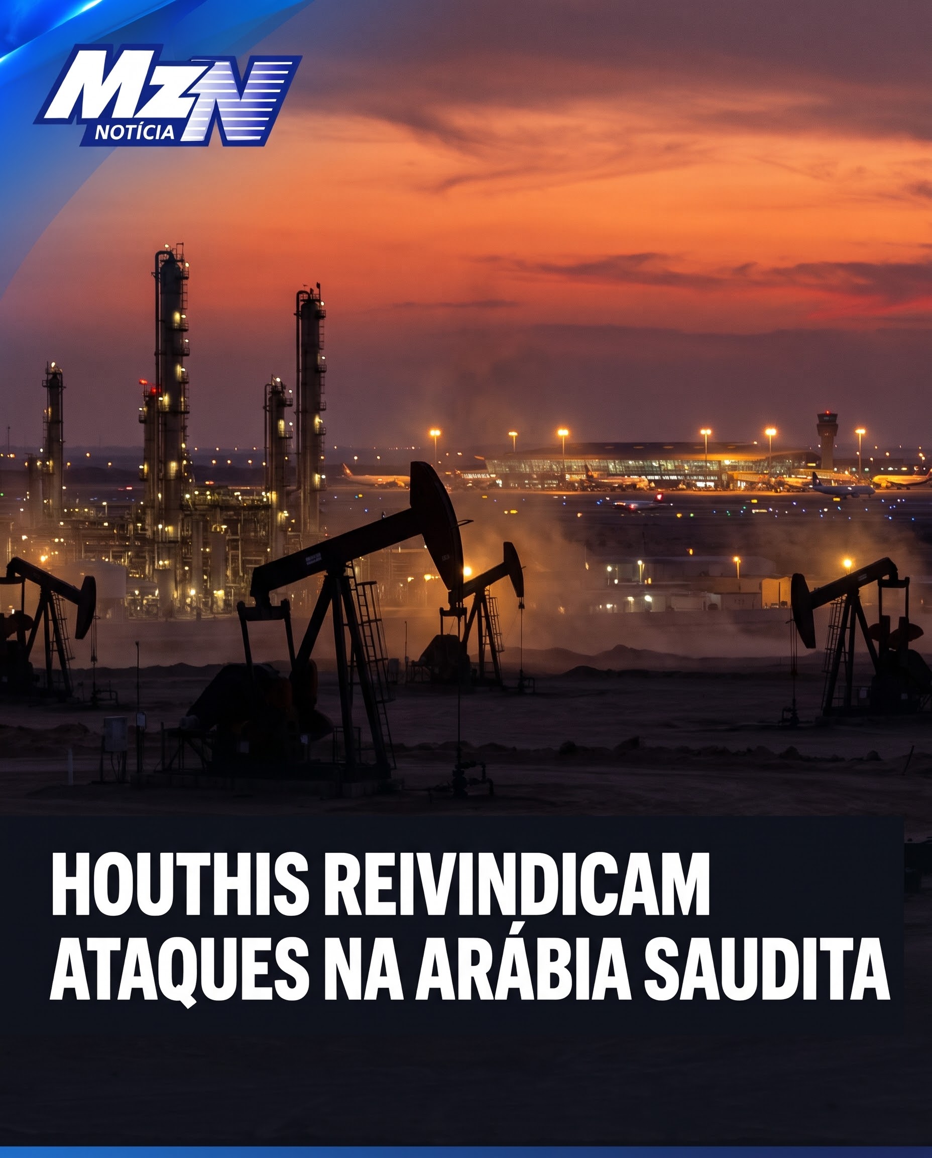 Houthis afirmam ter atacado instalações de petróleo e aeroporto na Arábia Saudita; tensão aumenta