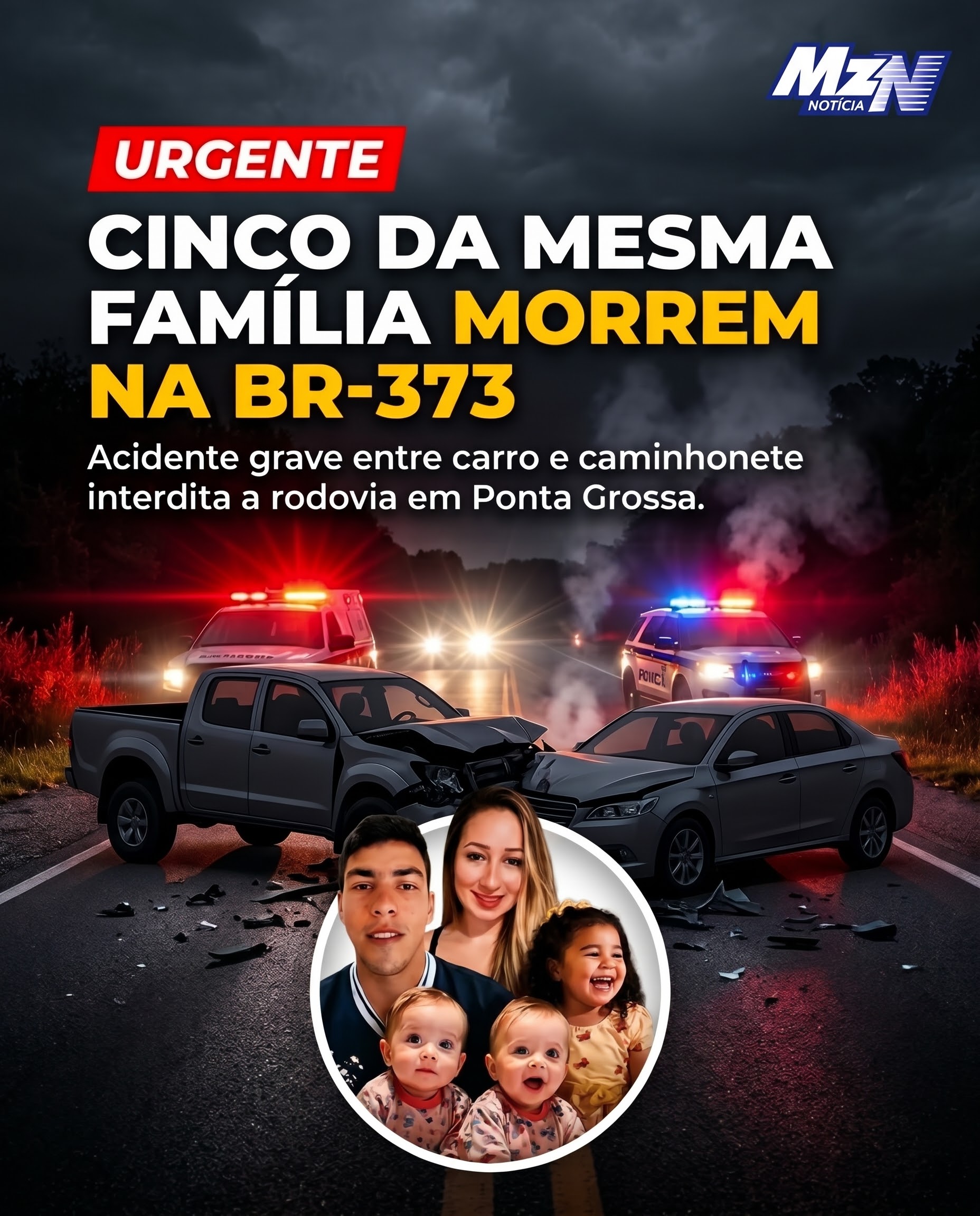 EMBRIAGUEZ, FUGA E CINCO MORTOS: motorista é preso após tragédia que matou família no Paraná