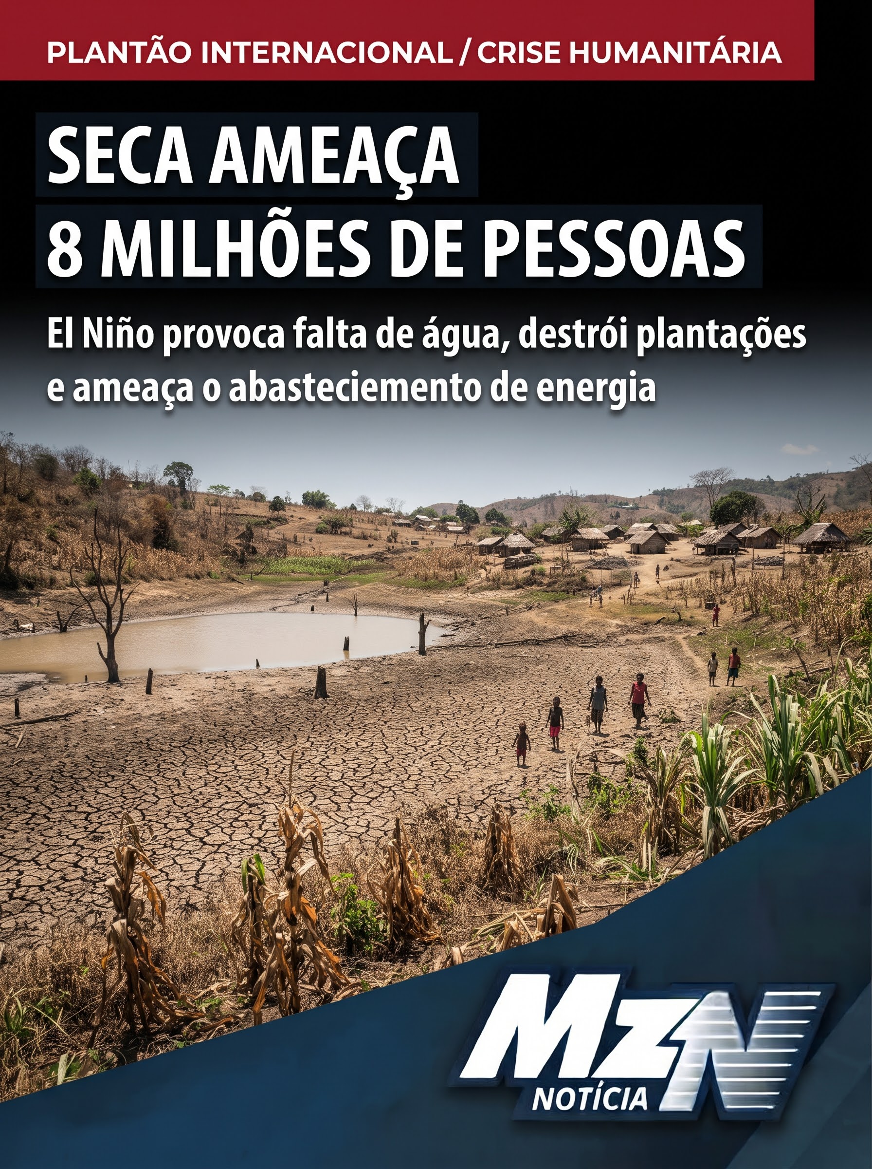 Seca histórica atinge 8 milhões de pessoas em Papua-Nova Guiné e ameaça abastecimento de água e alimentos
