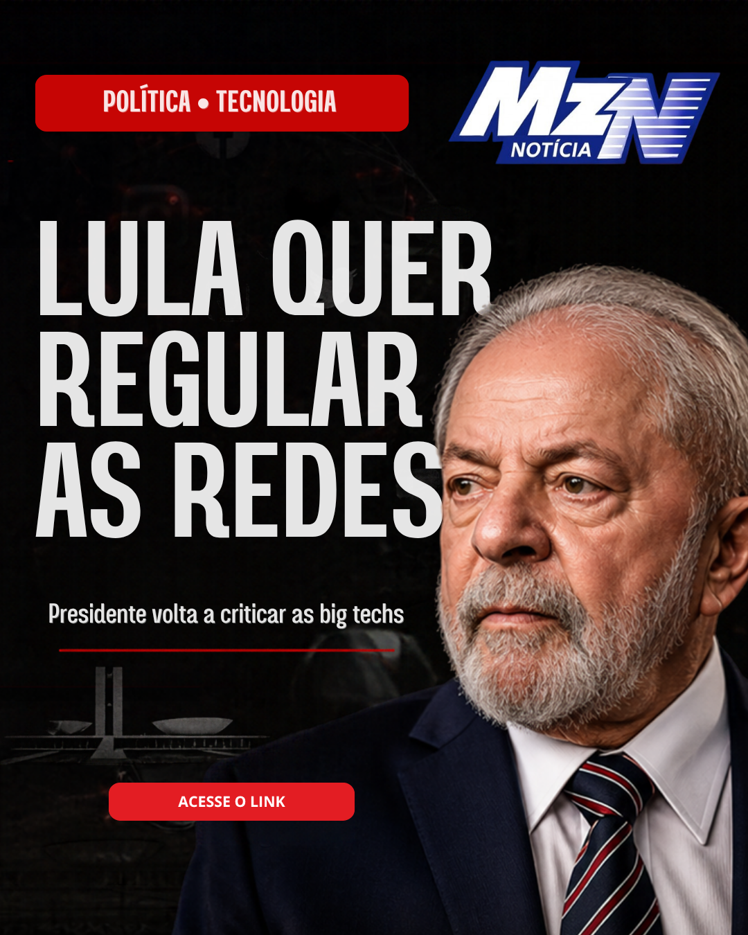 LULA VOLTA A ATACAR BIG TECHS E PROMETE AVANÇAR SOBRE AS REDES SOCIAIS: “VAMOS TER QUE REGULÁ-LAS”